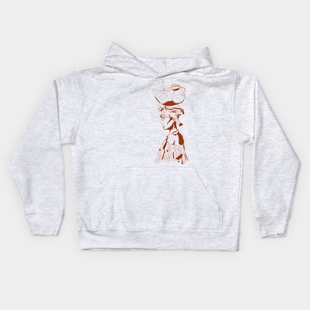 African Girl Kids Hoodie by Ye.s!